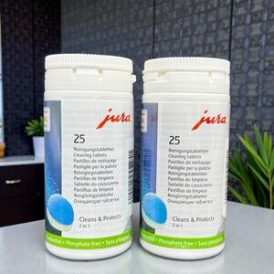 JURA 2-Phase Cleaning Tablets 25ct X 2 Pack Fully Automatic Coffee Machines